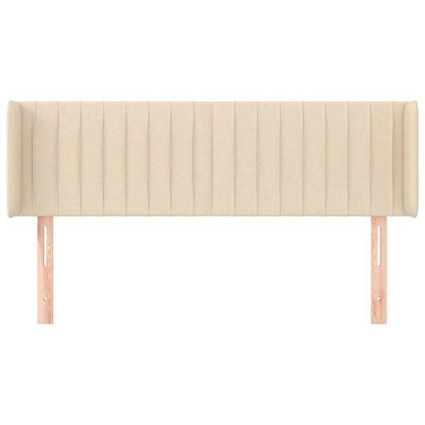 Kopfteil mit Ohren Creme 147x16x78/88 cm Stoff