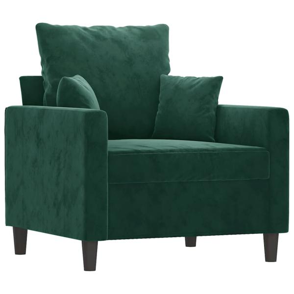 Sessel Dunkelgr?n 60 cm Samt