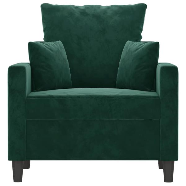 Sessel Dunkelgr?n 60 cm Samt