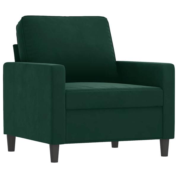 Sessel Dunkelgrün 60 cm Samt