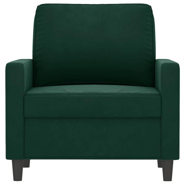 Sessel Dunkelgrün 60 cm Samt