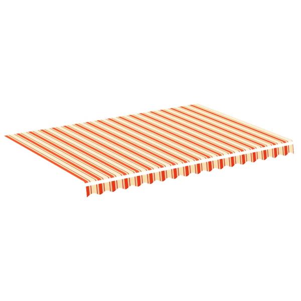 Ersatzstoff für Markise Gelb und Orange 350x250 cm Polyester