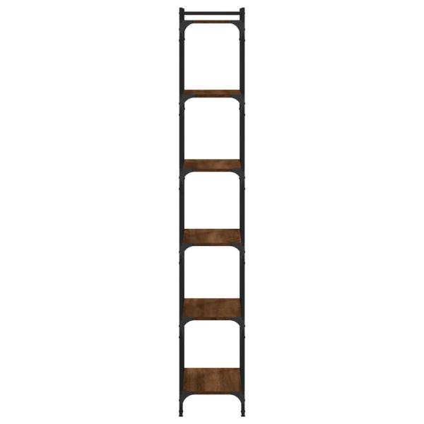 Bücherregal 6 Böden Braun Eiche-Optik 60x30x188cm Holzwerkstoff