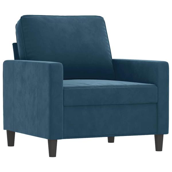 Sessel Blau 60 cm Samt
