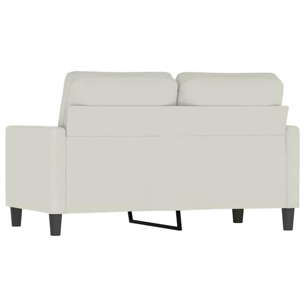 2-Sitzer-Sofa Creme 120 cm Samt