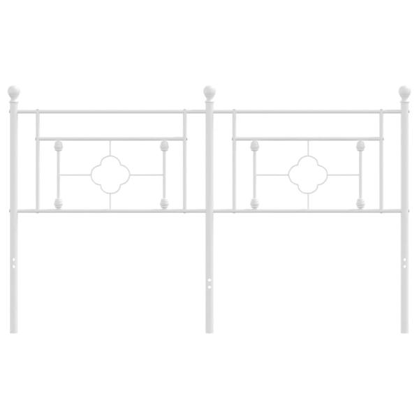 Ersatz-Kopfteil Metall Weiß 160 cm