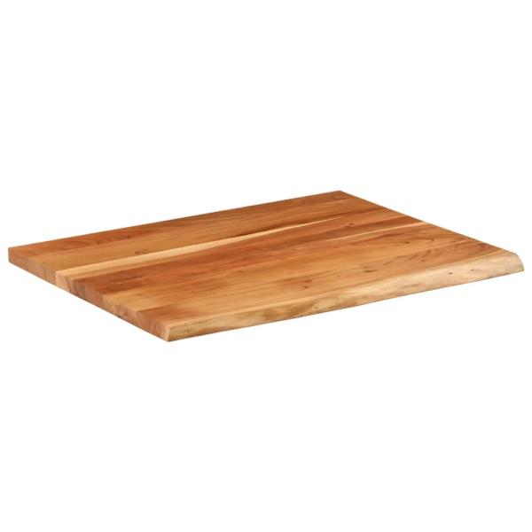 Schreibtischplatte 90x80x3,8 cm Massivholz Akazie Baumkante