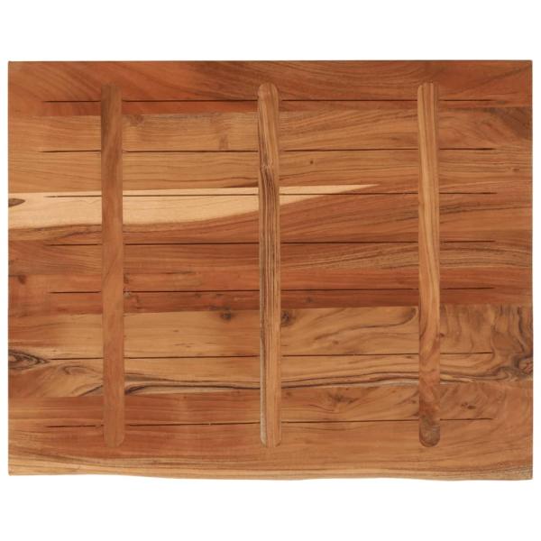 Schreibtischplatte 90x80x3,8 cm Massivholz Akazie Baumkante
