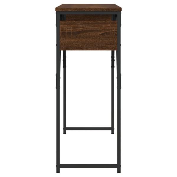 Konsolentisch mit Ablage Braun Eichen-Optik 105x30x75 cm