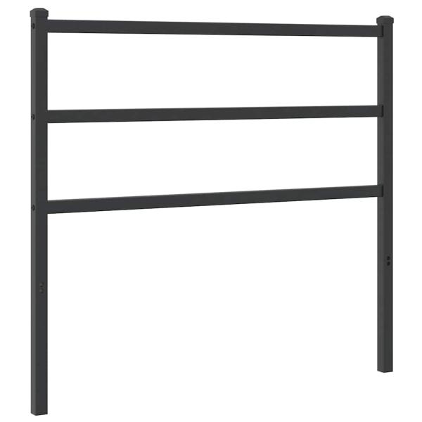 Ersatz-Kopfteil Metall Schwarz 100 cm