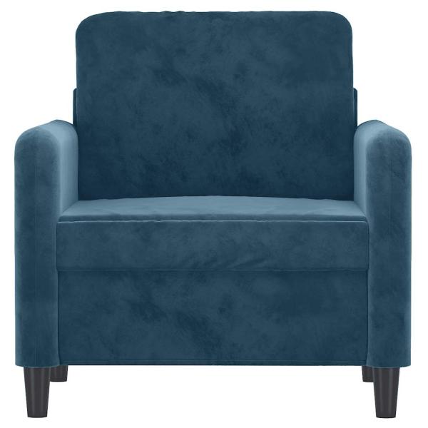 Sessel Blau 60 cm Samt