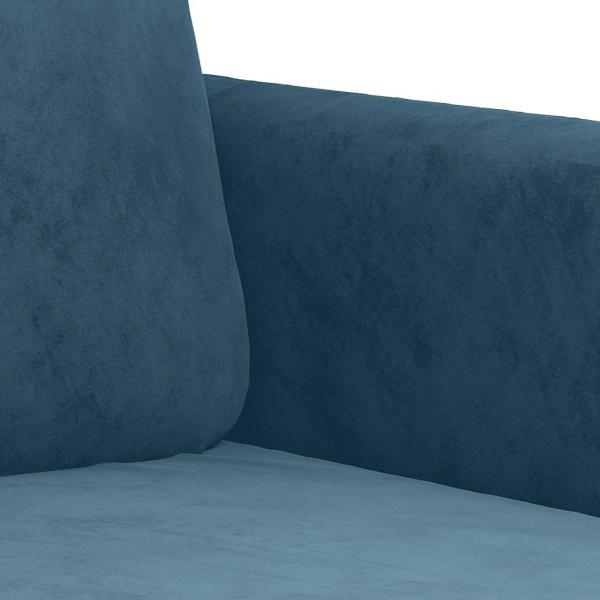 Sessel Blau 60 cm Samt