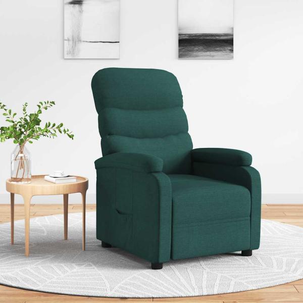 ARDEBO.de - Relaxsessel Dunkelgrün Stoff