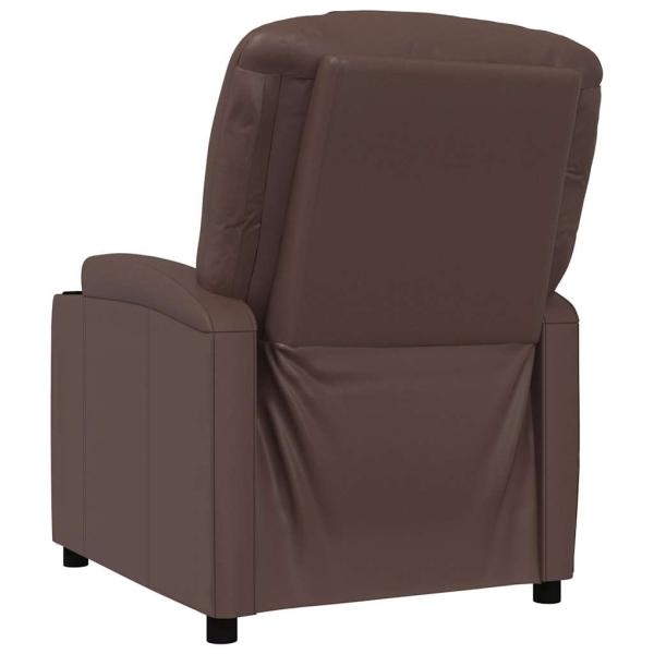 Relaxsessel Braun Kunstleder