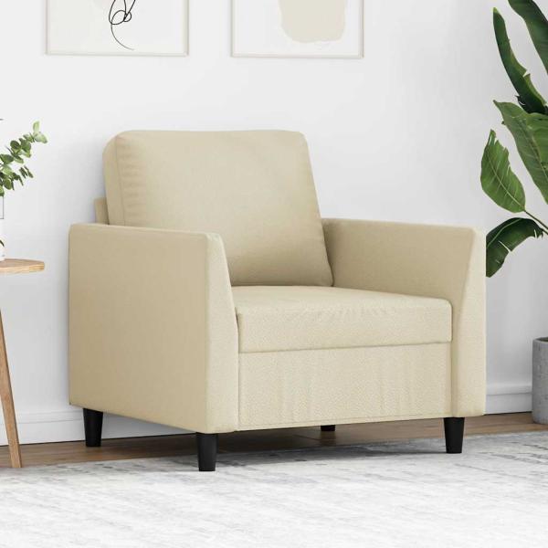 ARDEBO.de - Sessel Creme 60 cm Samt