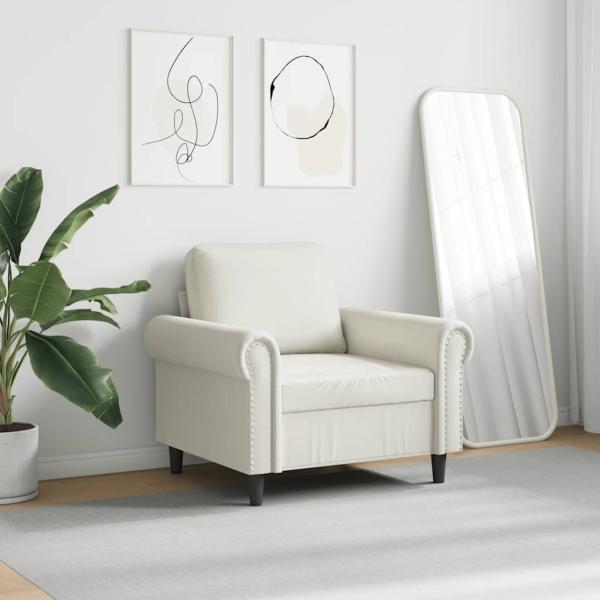 Sessel Creme 60 cm Samt