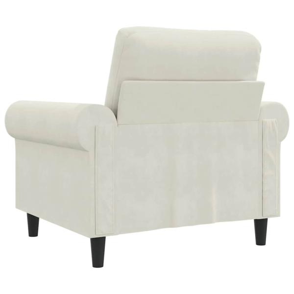 Sessel Creme 60 cm Samt