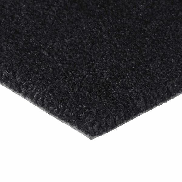 Fußmatte Schwarz 65x100 cm Kokosfaser Getuftet
