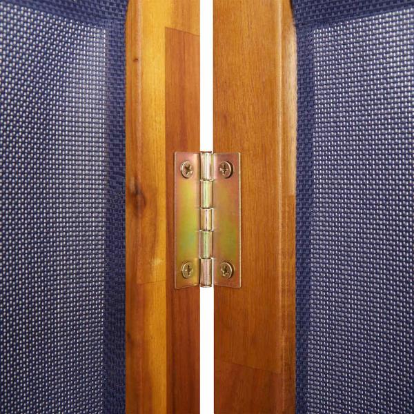6-tlg. Paravent Dunkelblau 420x180 cm