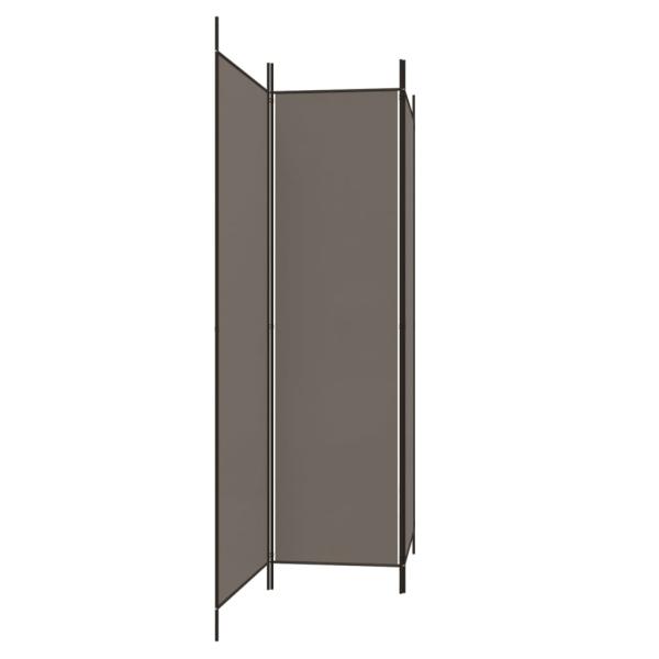 3-tlg. Paravent Anthrazit 150x220 cm Stoff