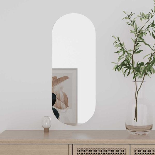 ARDEBO.de - Wandspiegel 20x50 cm Glas Oval