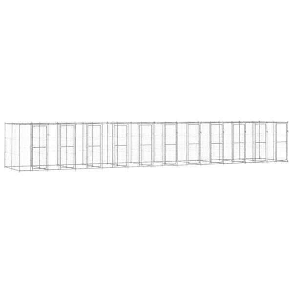 ARDEBO.de - Outdoor-Hundezwinger Verzinkter Stahl 26,62 m²