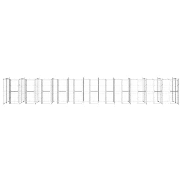 Outdoor-Hundezwinger Verzinkter Stahl 26,62 m²