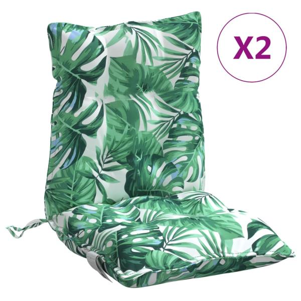 Outdoor-Kissen 2 stk. Blattmuster Blattmuster