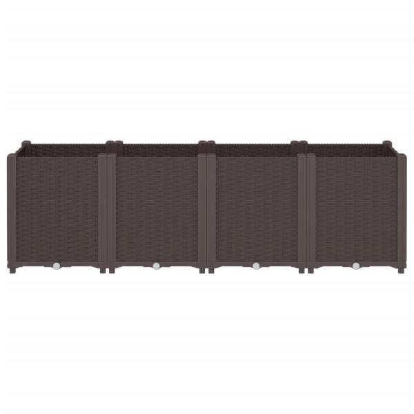 Pflanzkübel Braun 160x40x53 cm PP