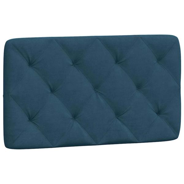 Bettgestell ohne Matratze Blau 90x200 cm Samt
