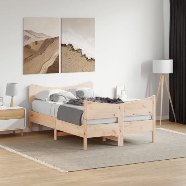 ARDEBO.de - Massivholzbett ohne Matratze 120x190 cm Kiefernholz