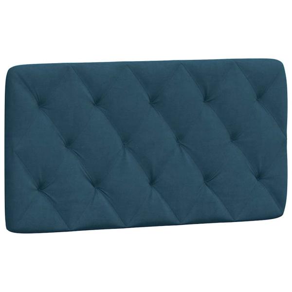 Bett mit Matratze Blau 100x200 cm Samt
