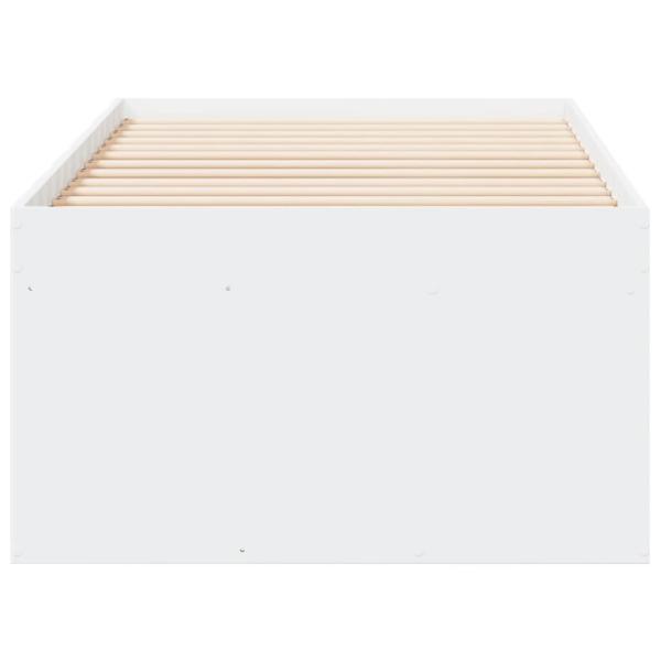 Tagesbett mit Schubladen ohne Matratze Weiß 90x190 cm