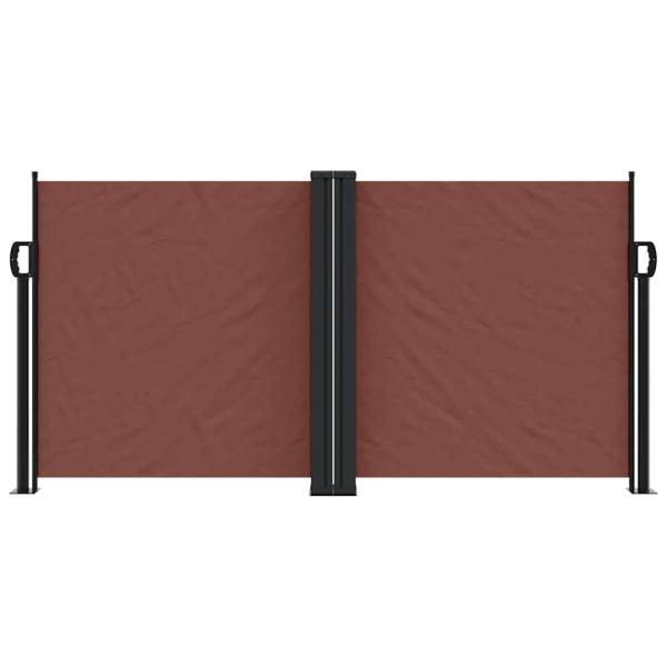 Seitenmarkise Ausziehbar Braun 120x600 cm