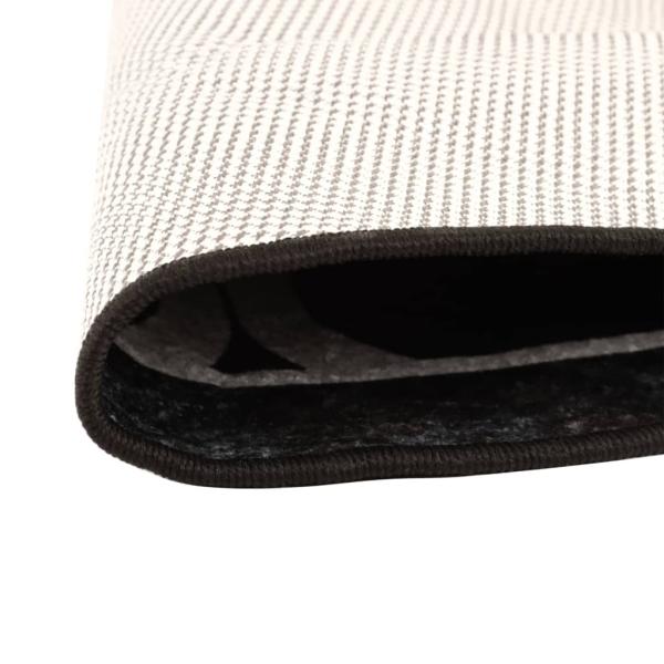 Teppich Waschbar Schwarz und Weiß Ø 120 cm