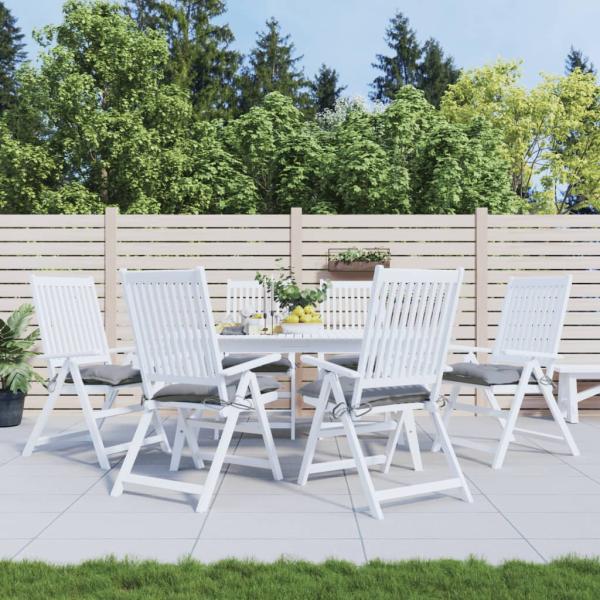 ARDEBO.de - Stuhlkissen 6 Stk. Grau 50x50x7 cm Oxford-Gewebe
