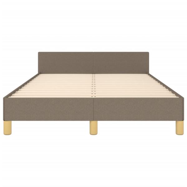 Bettgestell ohne Matratze Taupe 120x190 cm Stoff