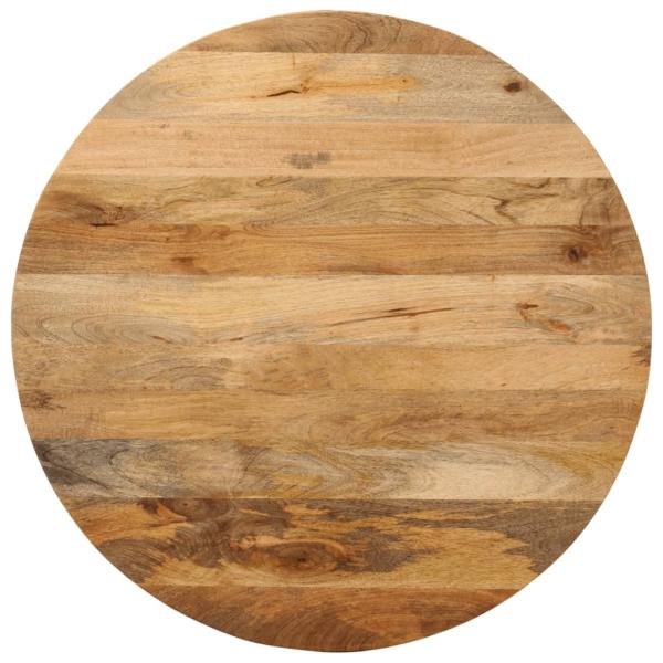 ARDEBO.de - Tischplatte Ø 70x2,5 cm Rund Massivholz Mango