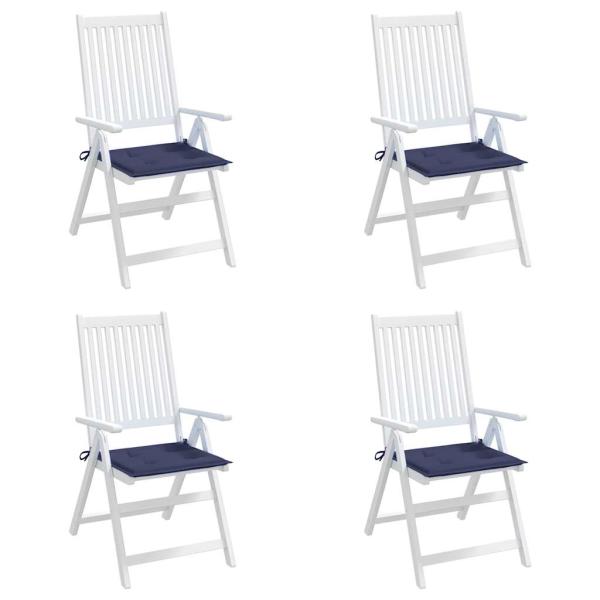 Palettenkissen 4 Stk. Marineblau 40x40x3 cm Oxford-Gewebe