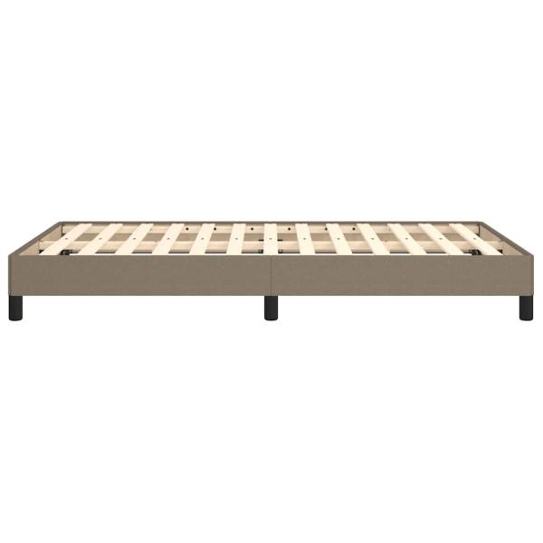 Bettgestell ohne Matratze Taupe 120x190 cm Stoff