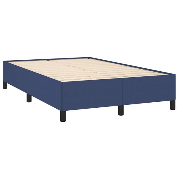 Bettgestell ohne Matratze Blau 120x190 cm Stoff