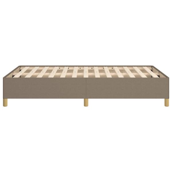 Bettgestell ohne Matratze Taupe 120x190 cm Stoff
