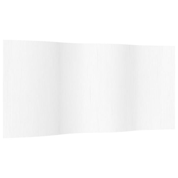 Paravent Weiß Breite 400 cm Höhe 165 cm Bambus