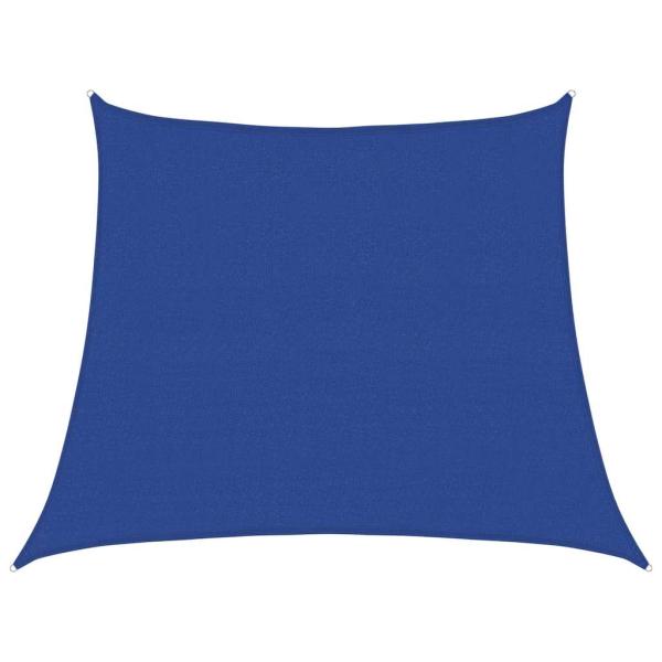 Sonnensegel 160 g/m² Trapezform Blau 3/4x3 m HDPE