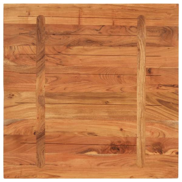 Tischplatte 80x80x3,8 cm Quadratisch Massivholz Akazie