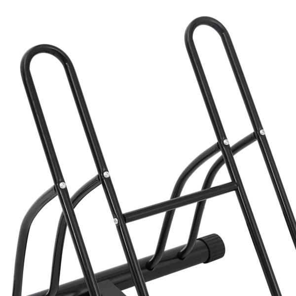 Fahrradständer für 2 Fahrräder Freistehend Stahl