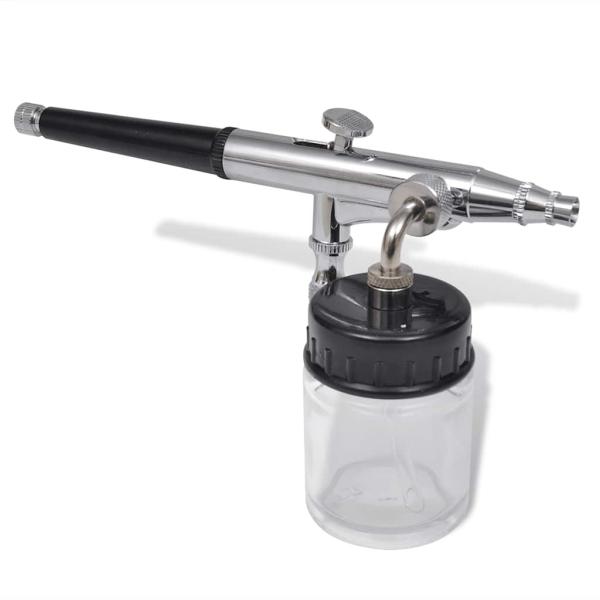 Airbrush-Set mit Glasbehälter 0,2 / 0,3 / 0,5 mm Düsen