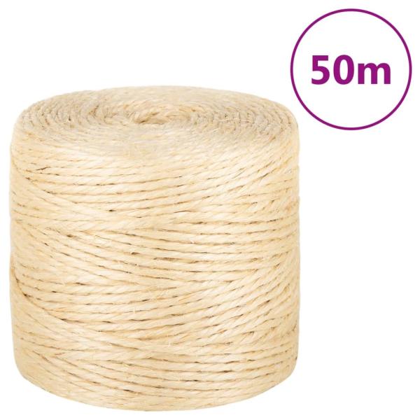 ARDEBO.de - Seil 100% Sisal 4 mm 50 m
