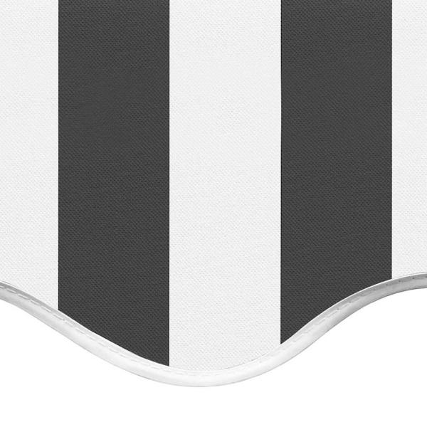 Ersatzstoff für Markise Anthrazit und Weiß 350x250 cm Polyester