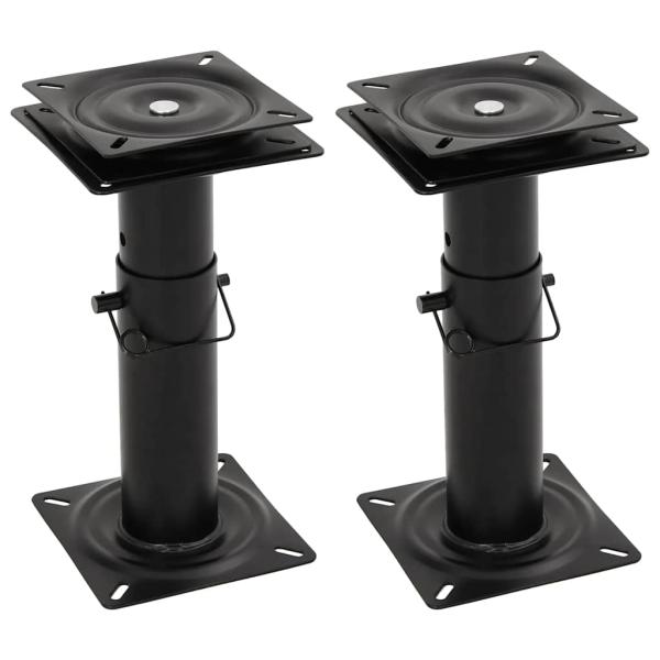 ARDEBO.de - Bootssitz-Podeste 2 Stk. 360° Drehbar Einstellbar Stahl
